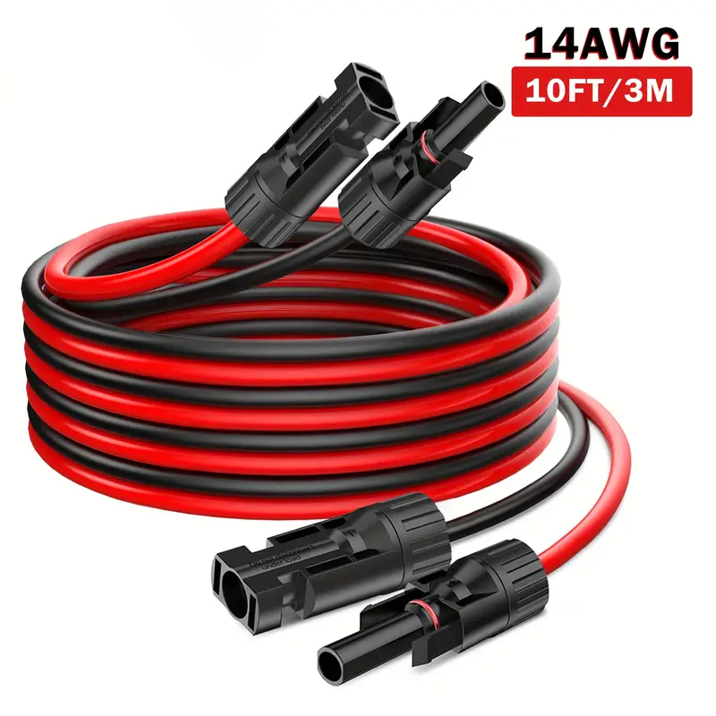 Outdoor Lighting Extension Cable - 118인치/3M 태양광 패널 연장 케이블 14AWG