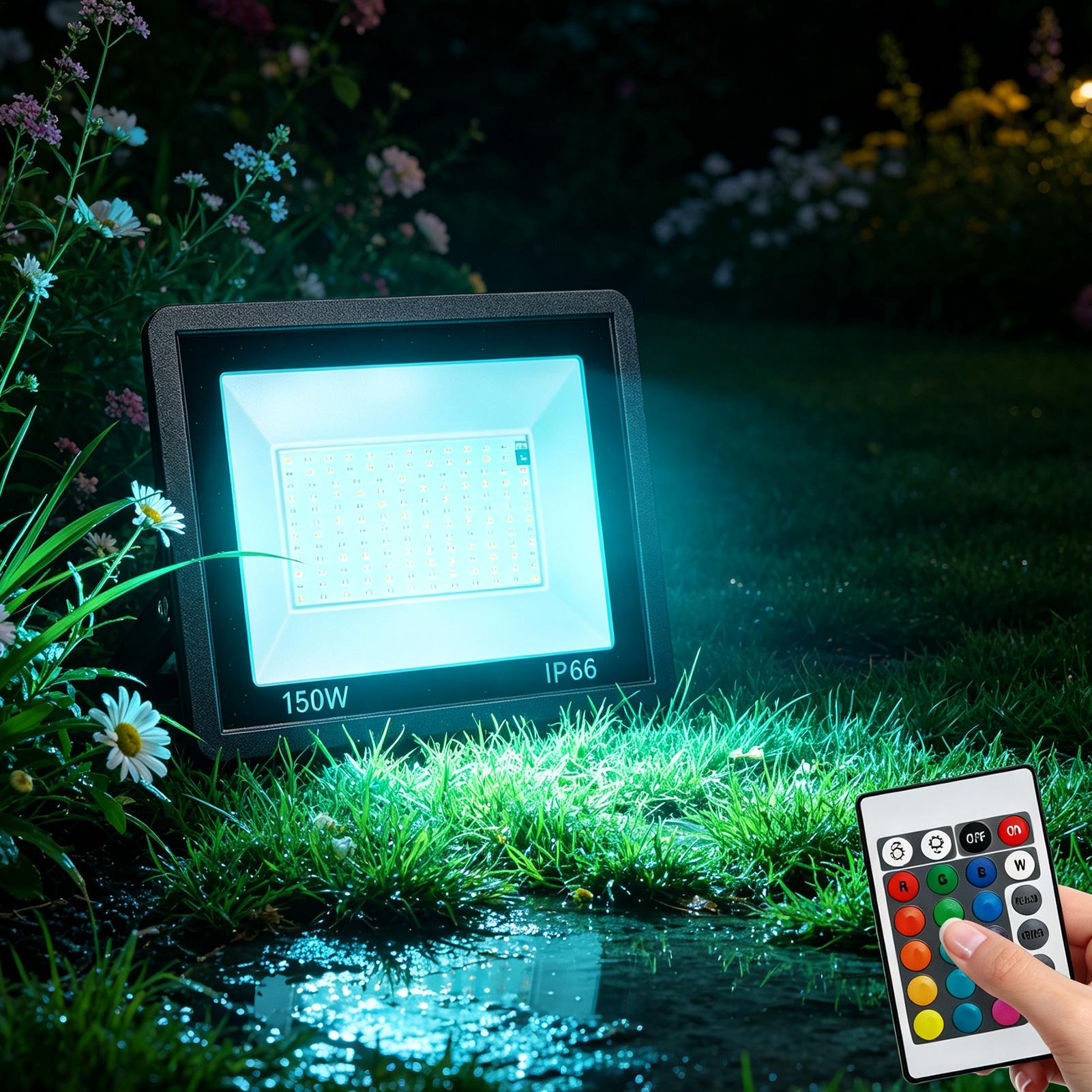 Outdoor Yard Lighting Fixtures - 야외 투광등 RGB 색상 변경 조명기구,