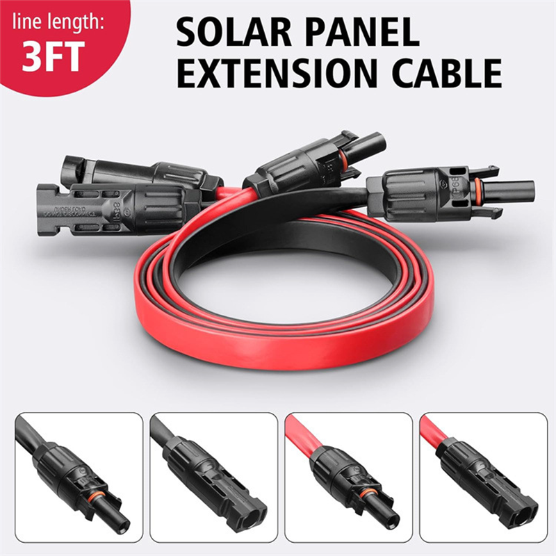 Outdoor Lighting Extension Cable - 30cm 태양광 패널 플랫형 광전지 연장