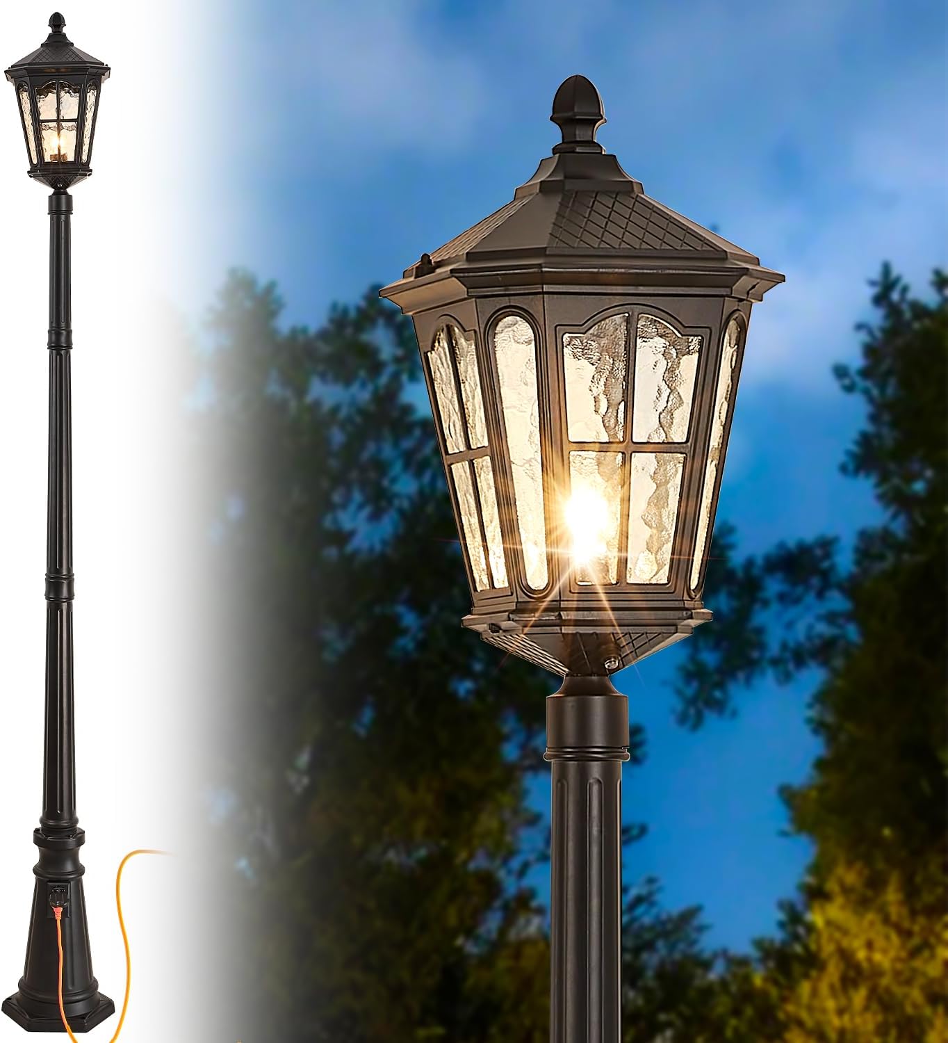 Outdoor Yard Lighting Fixtures - 방수 기능이 있는 야외용 기둥 조명,