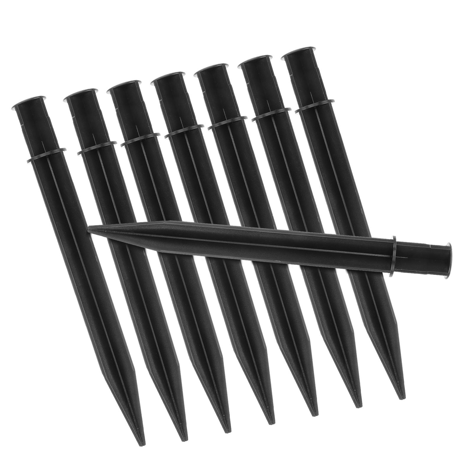 Outdoor Lighting Ground Fixtures - 8개입 잔디등 지지대 플라스틱 견고한 조명