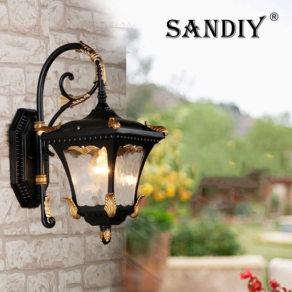 Outdoor Yard Lighting Fixtures - SANDIY 야외 벽등, 레트로 현관등, 벽걸이형