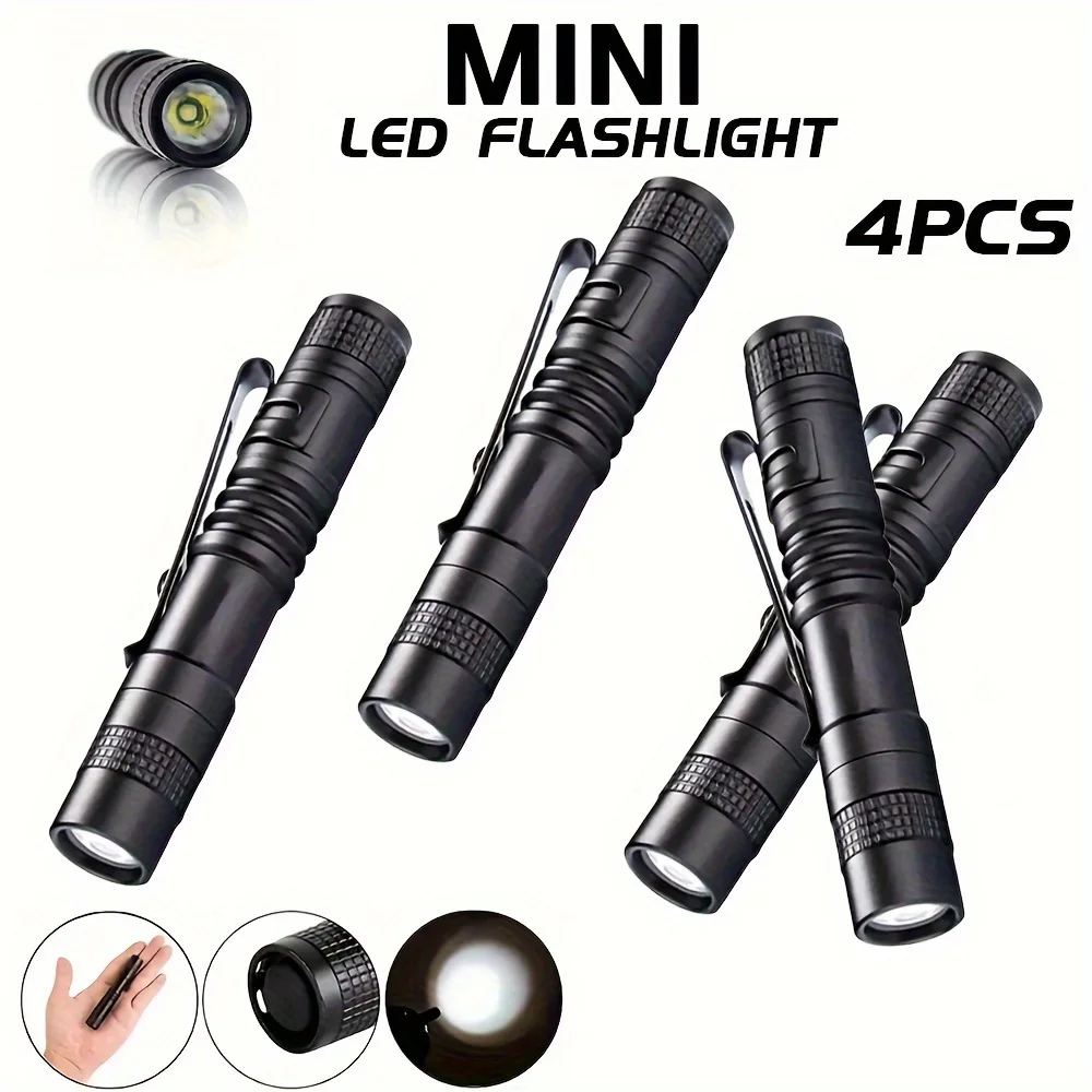 Outdoor Lighting Electric - 1-4PCS 미니 휴대용 LED 펜 라이트