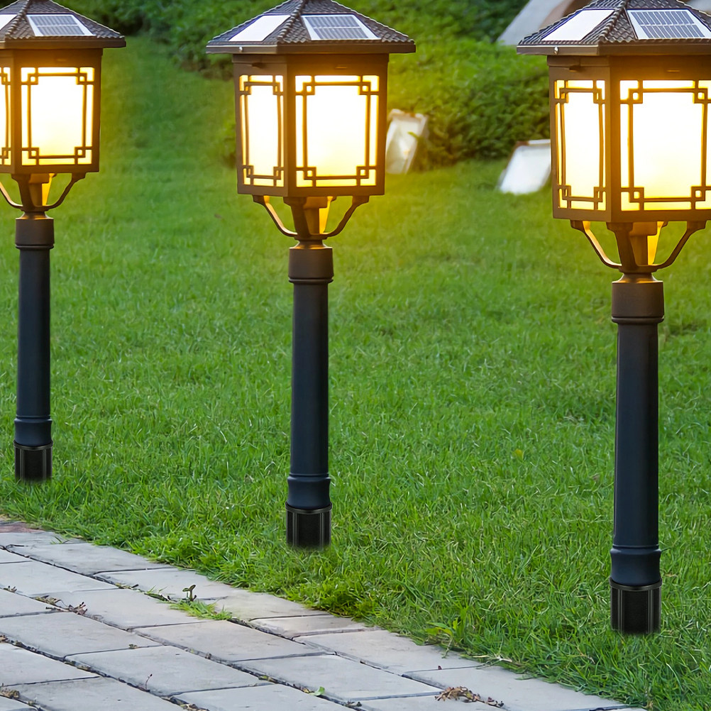 Outdoor Lighting Ground Fixtures - 6개입 매끄럽고 버가 없는 ABS 태양광