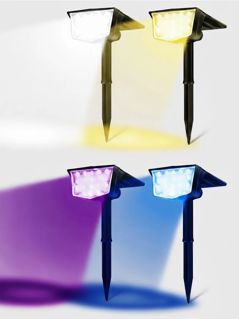 Outdoor Lighting Switch - 2개 태양광 야외 스팟 조명 700루멘
