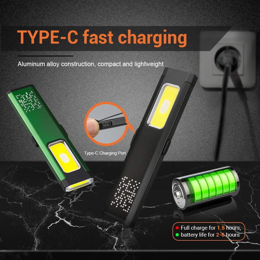 미니 휴대용 충전식 LED 손전등, 방수 야외 작업용  - Outdoor Lighting Electric 리뷰 및 가격