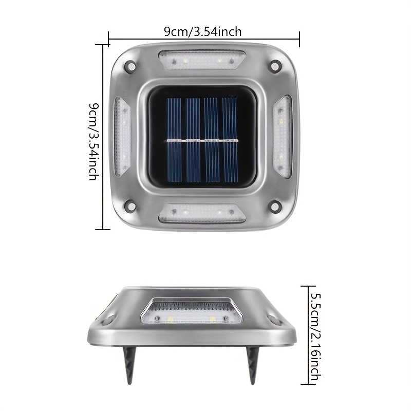 8개의 태양광 정원등, 방수 사각형 지상 경로 조명,  - Outdoor Lighting Ground Fixtures 리뷰 및 가격