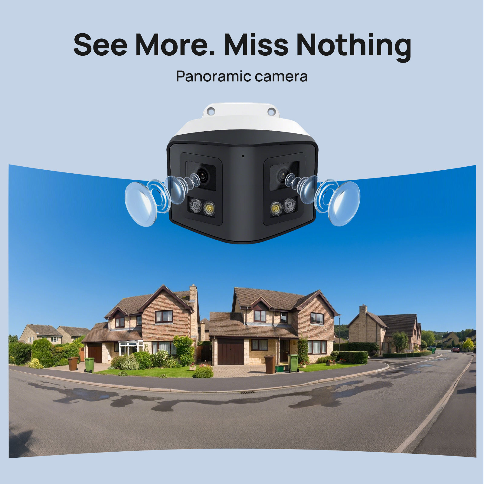 비키린 170 °   파노라마 보안 IP 카메라 스마트 - Outdoor Lighting Mains Powered 리뷰 및 가격
