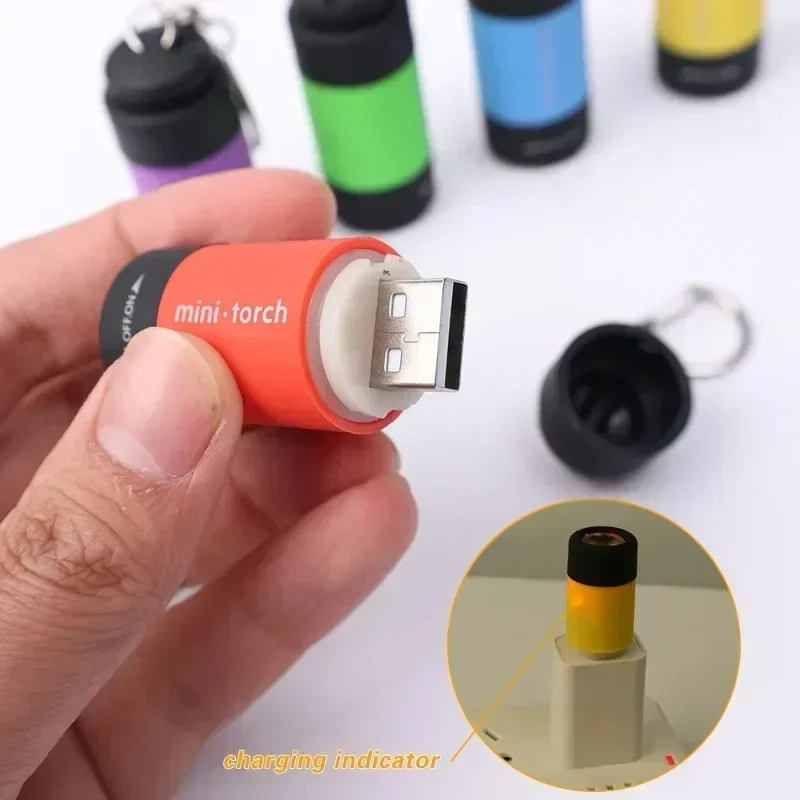 USB 충전식 LED 다기능 강력한 빛 포켓 키체인 손 - Outdoor Lighting Electric 리뷰 및 가격