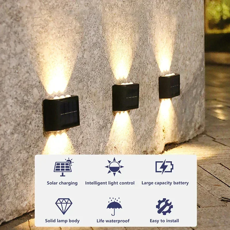 LED 태양광 조명 야외 방수 솔라 벽등 위아래 발광  - Outdoor Lighting Wire 리뷰 및 가격