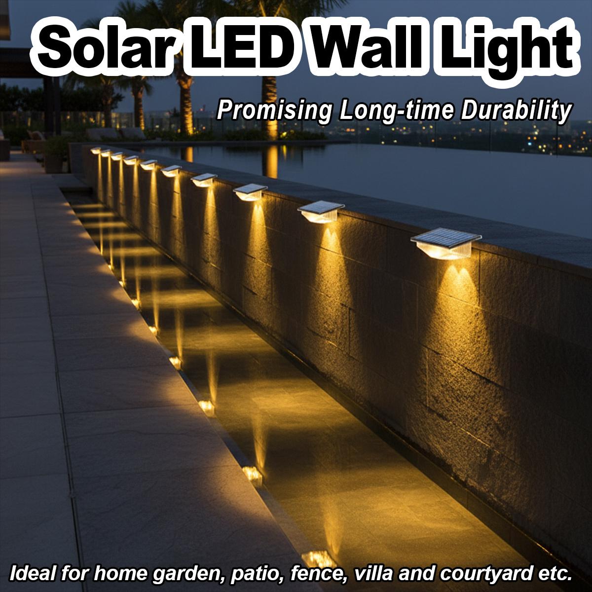4개 세트 태양광 울타리 조명, 황혼에서 새벽까지 작동 - Outdoor Yard Lighting Fixtures 리뷰 및 가격