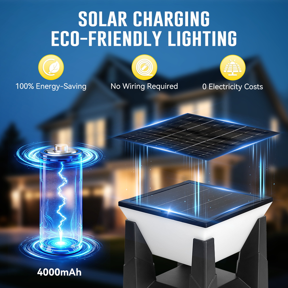 3색 태양광 기둥 조명 IP65 방수 자동 야외 LED - Outdoor Yard Lighting Fixtures 리뷰 및 가격