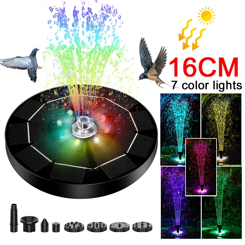 LED 조명 태양열 분수 조명, 회전 분수, 워터 펌프 - Outdoor Lighting Wire 리뷰 및 가격