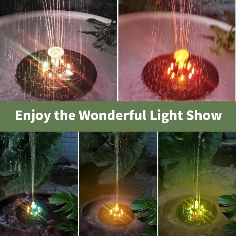 LED 조명 태양열 분수 조명, 회전 분수, 워터 펌프 - Outdoor Lighting Wire 리뷰 및 가격