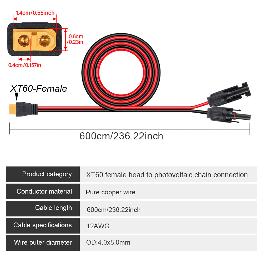 태양광 충전 케이블 XT60-F 어댑터-태양광 암 커넥 - Outdoor Lighting Extension Cable 리뷰 및 가격