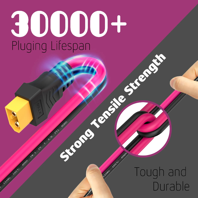 XT60 연장 케이블 12AWG XT60 - XT60  - Outdoor Lighting Extension Cable 리뷰 및 가격