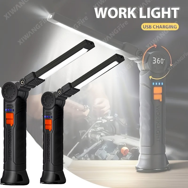 자석 및 후크가 있는 충전식 LED 손전등 작업등, 작 - Outdoor Lighting Electric 리뷰 및 가격