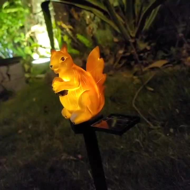 LED 태양광 레진 다람쥐 지상 플러그인 램프 야외 방 - Outdoor Lighting Ground Fixtures 리뷰 및 가격