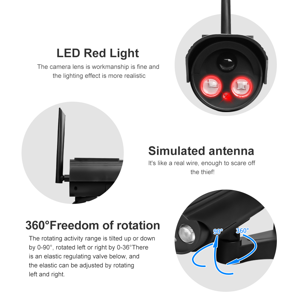 야외 태양 시뮬레이션 카메라 방수 더미 카메라 홈 안전 - Outdoor Lighting Wire 리뷰 및 가격