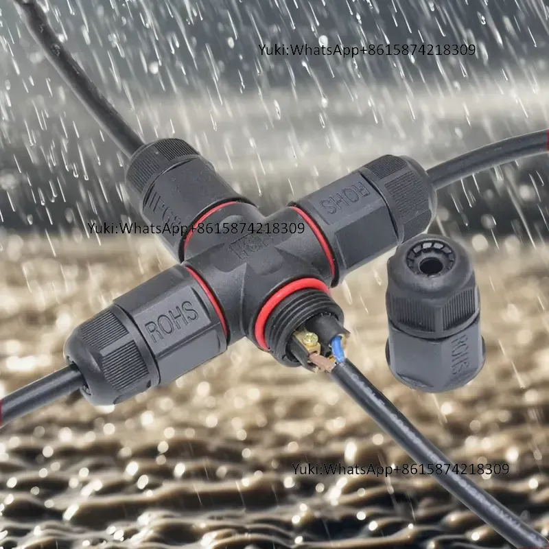 IP68 방수 케이블 T탭 전기 커넥터 4핀 실외 밀폐 - Outdoor Lighting Wire 리뷰 및 가격