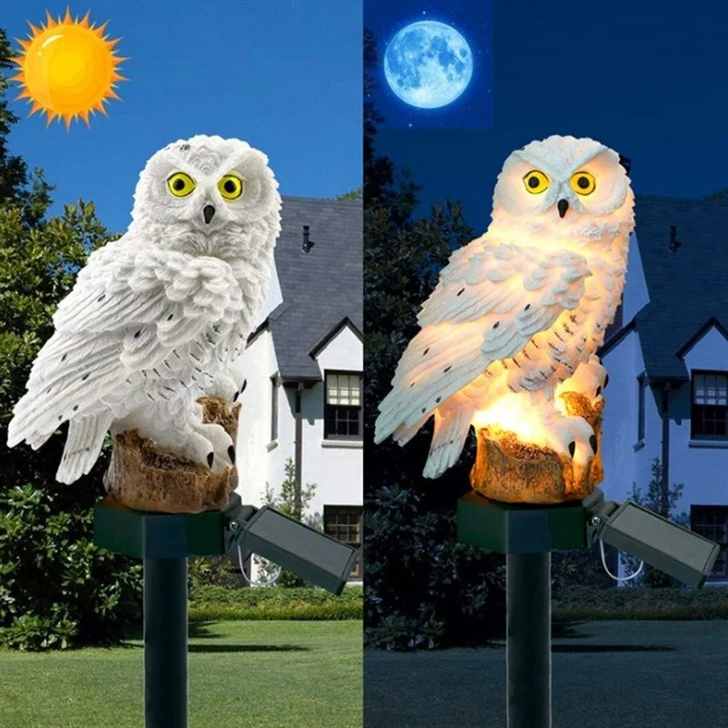 태양광 올빼미 조각상 정원등 LED 방수 야외 장식 ( - Outdoor Lighting Wire 리뷰 및 가격
