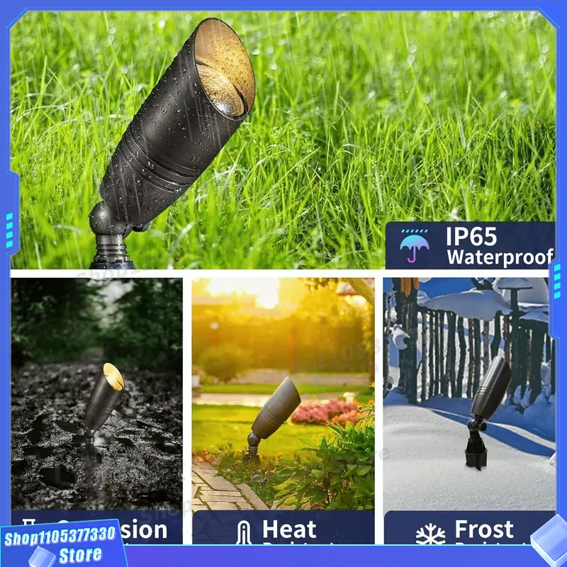 저전압 MR16 LED 스포트라이트 2700K 황동 야 - Outdoor Yard Lighting Fixtures 리뷰 및 가격