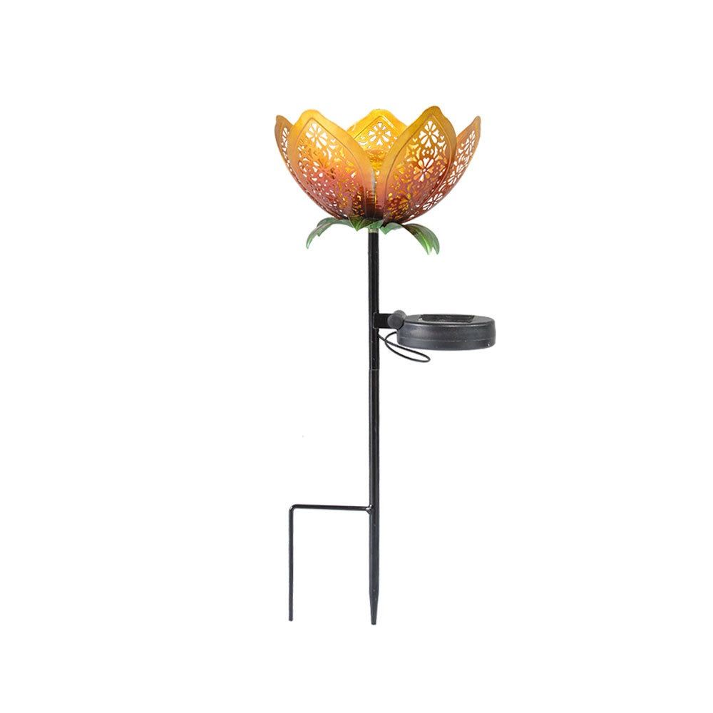 연꽃 모양의 태양열 램프 철 지상 플러그 방수 야외 조 - Outdoor Lighting Ground Fixtures 리뷰 및 가격