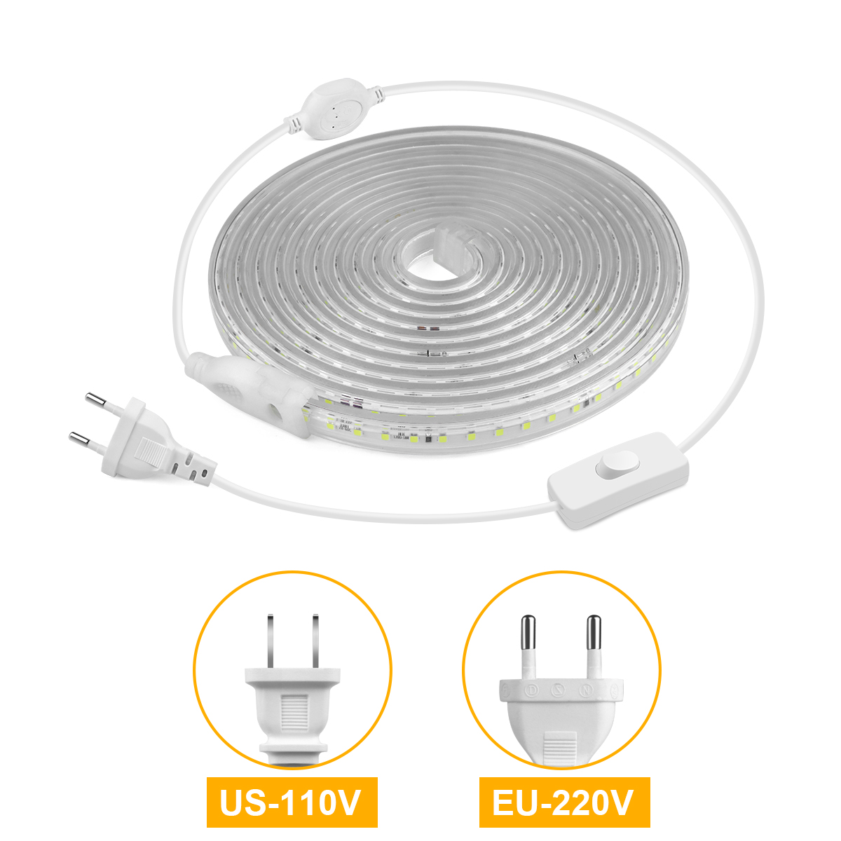 높은 밝은 LED 스트립 빛 2835 방수 110V 미 - Outdoor Lighting Switch 리뷰 및 가격