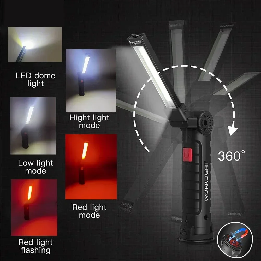 자석, 후크 360이 포함된 LED COB 손전등 US - Outdoor Lighting Electric 리뷰 및 가격