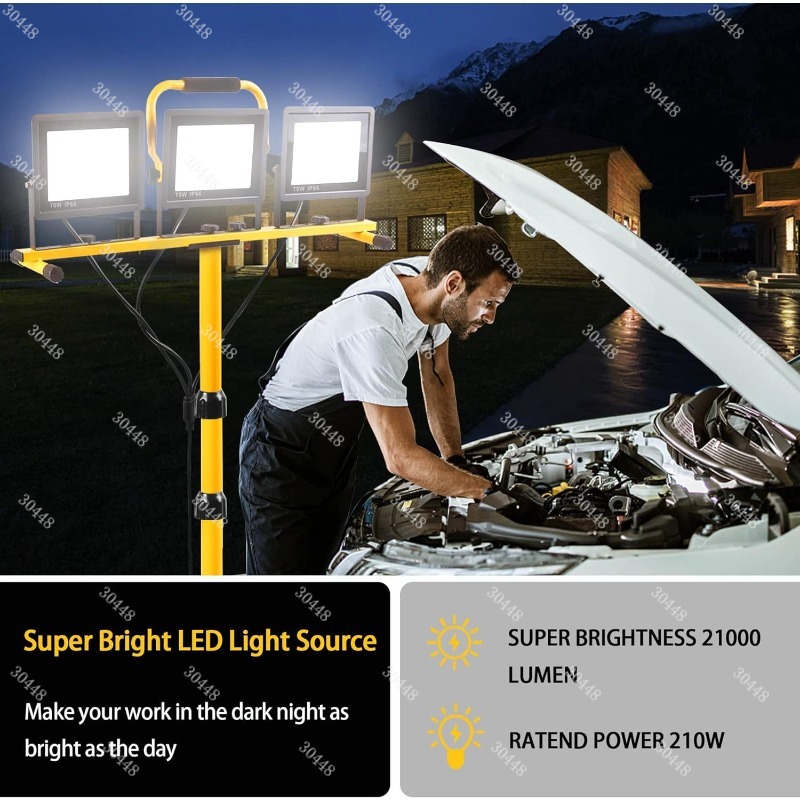LED 작업등, 휴대용 투광등, 브래킷, 야외 자동차  - Outdoor Lighting Mains Powered 리뷰 및 가격